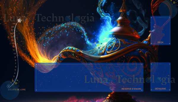tapis lampe magique avec zone de jeux et filtre